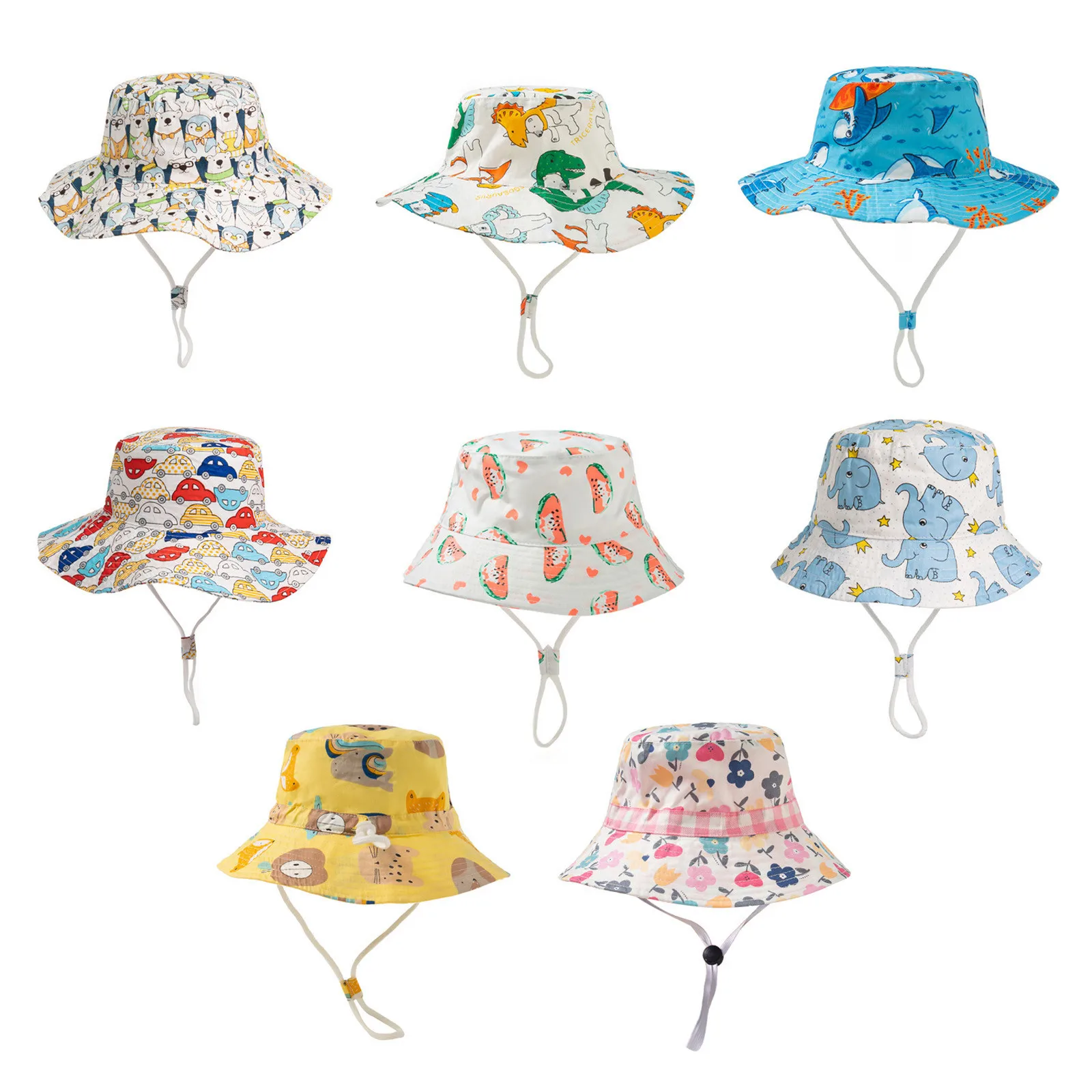 

Cartoon Baby Panama Beach Sun Hat Summer Children Girl Bucket Cap Kids Print Outdoor Hats Toddler Girls Fisherman Visor