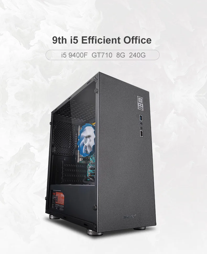 IPASON официальные устройства i5 7500/8400 обновление 9400 9th Gen GT710 2G DDR4 8G ram настольный домашний офисный компьютер дешевый игровой ПК