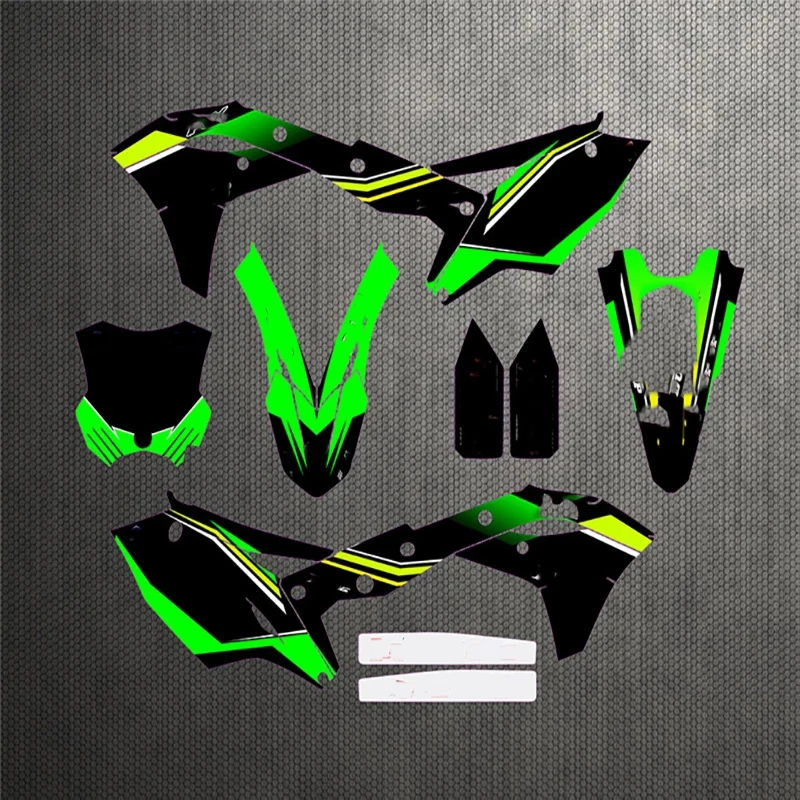

Графические наклейки KX250F 17-18 для команды мотоцикла, наклейки для Kawasaki KX250F KX 250F 2017 2018 с индивидуальным номером бесплатно