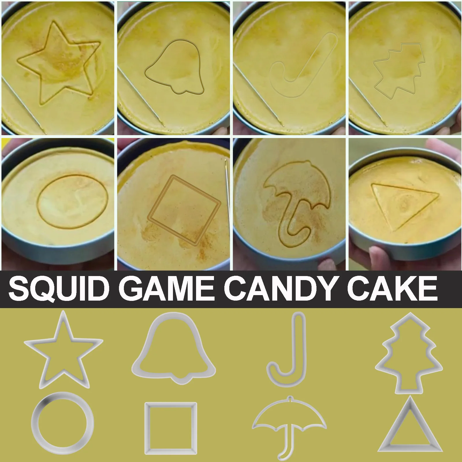 

Squid Game Same Style Umbrella Confectionery Candy Mold Squid Game Chocolate Mould Cookie Cake Mold for Baking Desserts Tools