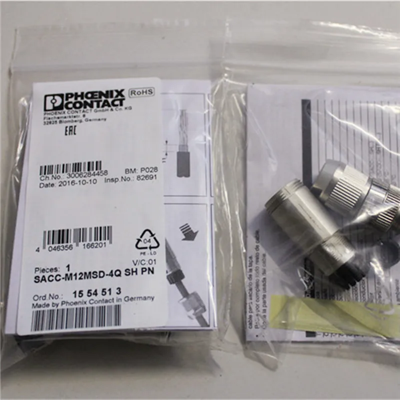 Разъем для автобусной системы 1543223 Φ SH 1554513 PN 1448645 SACC-M12MSD-4Q SK |