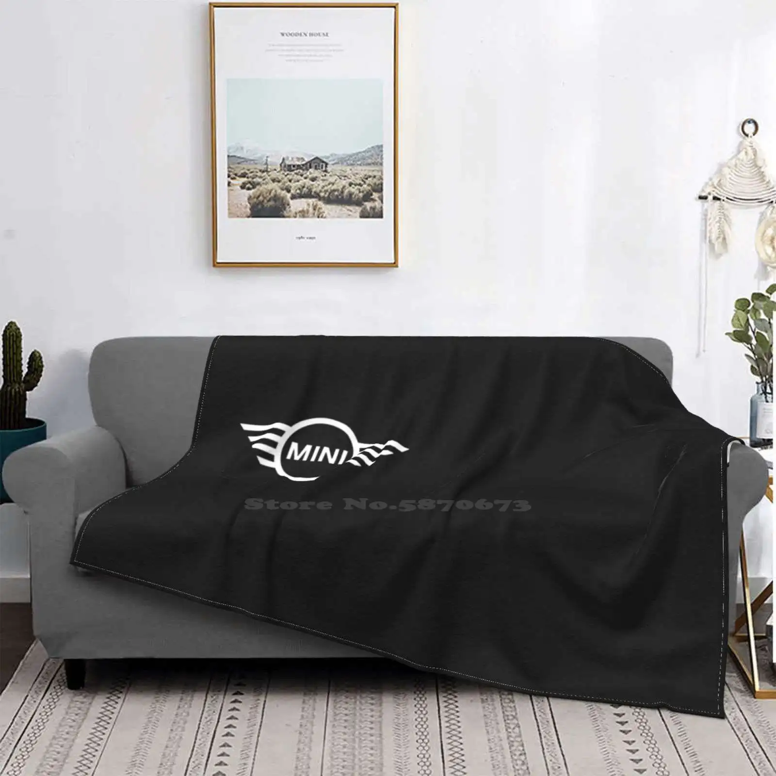 

Mini Creative Design Comfortable Flannel Blanket Mini Cooper 3 Door Car Countryman Been England Uk English British Logo Mr