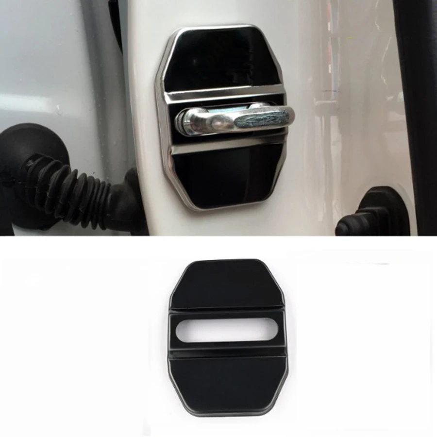 

4pcs/lot Stainless Steel Door Lock Striker Cover Door Striker Cover For Jeep