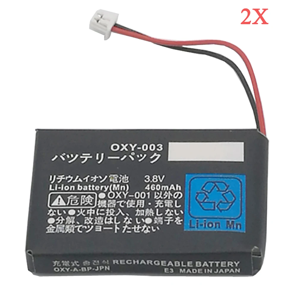 2Pcs/Lot 3.8V 460mAh Rechargeable Battery For Nintendo GBM Game Boy Micro Controller