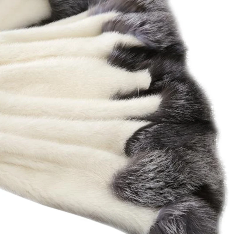 

MM New women's milk fur warm elegant coat winter fashion imitation fur high-end in the long section of water atmosphere T