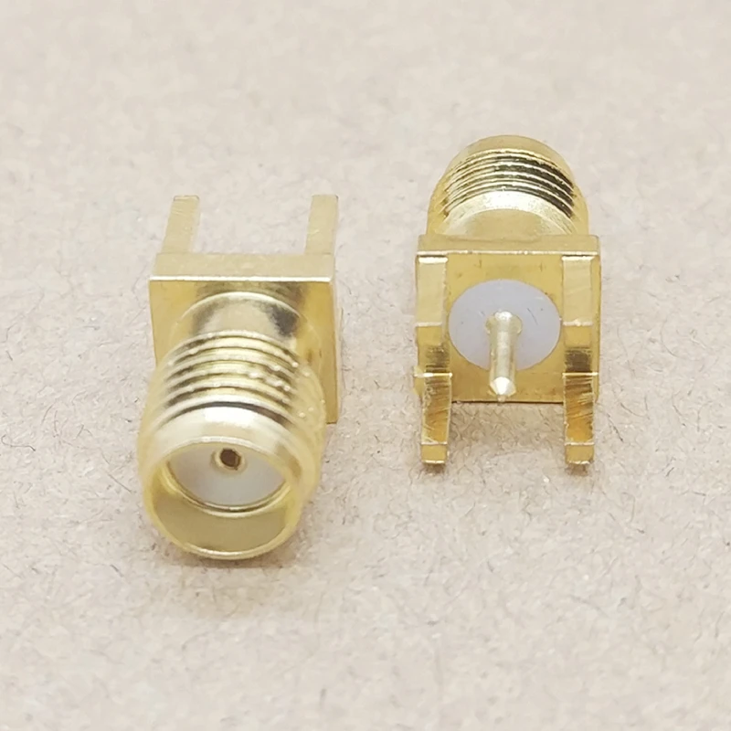 10 шт. SMA гнездо через отверстие разъем 180 градусов KE PCB крепление Разъем RF адаптер