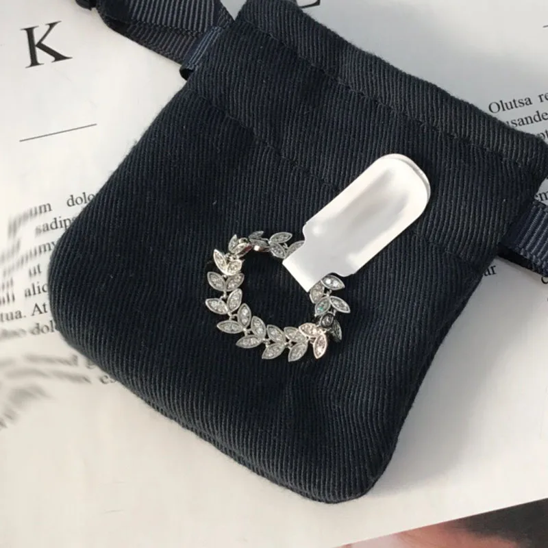 UMGODLY роскошное Фирменное кольцо с листьями высококачественное мягкими