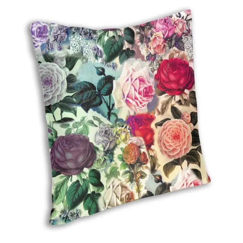 Винтажный чехол для подушки с растительным цветочным рисунком украшение дивана