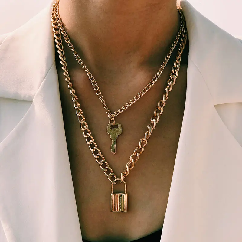 Женское Ожерелье чокер JJFOUCS многослойное ожерелье в стиле панк с жемчужинами