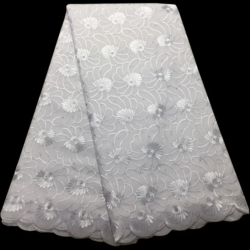 

9 colors (5yards/pc) Soft African Swiss voile lace fabric in orange and purple with embroidery for party dress CLS250