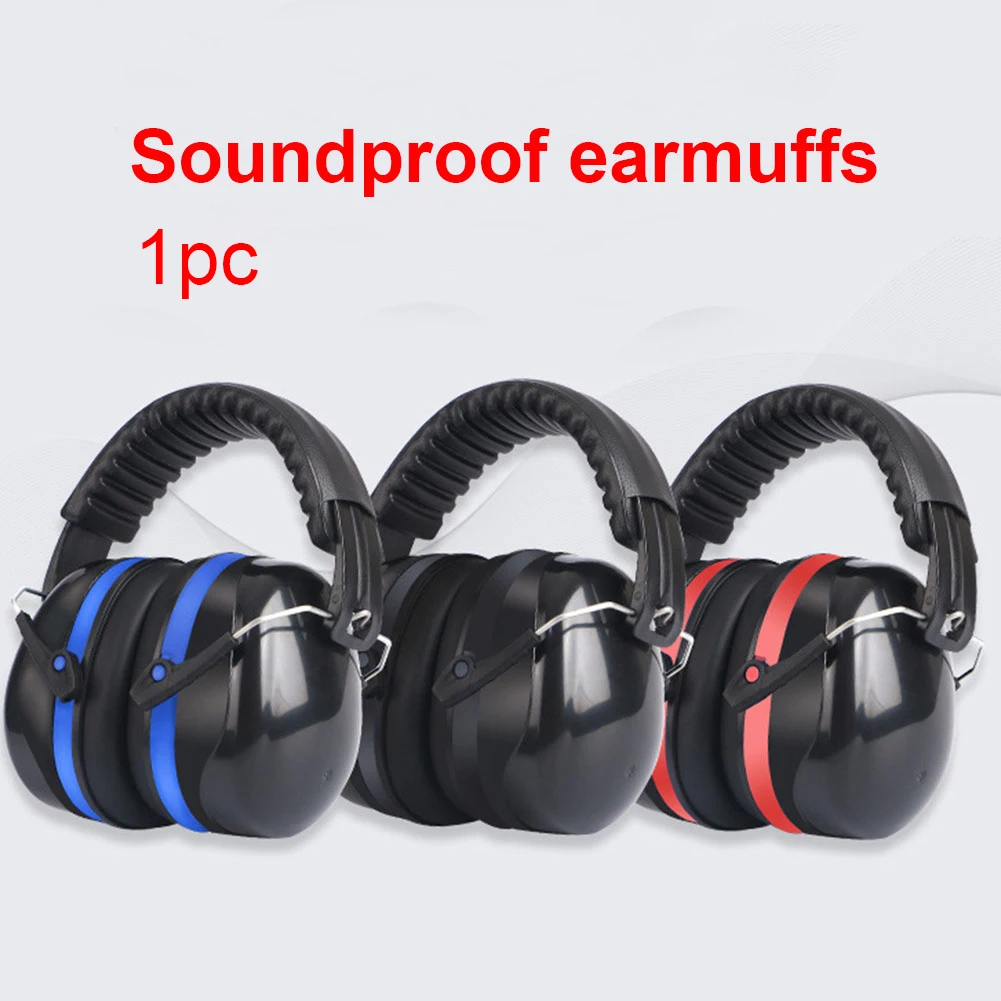 

Soundproof Noise Reduction Adjustable Sports Hunting Portable Studying Ear Muffs Hearing Protection Shooting Safety Practical