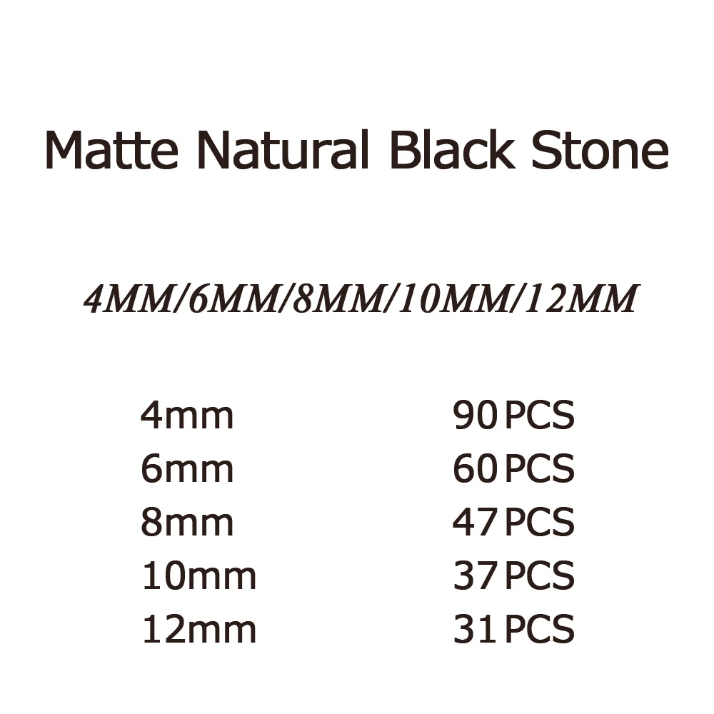 Круглые бусины RBFHYER из матового натурального камня незакрепленные россыпью для