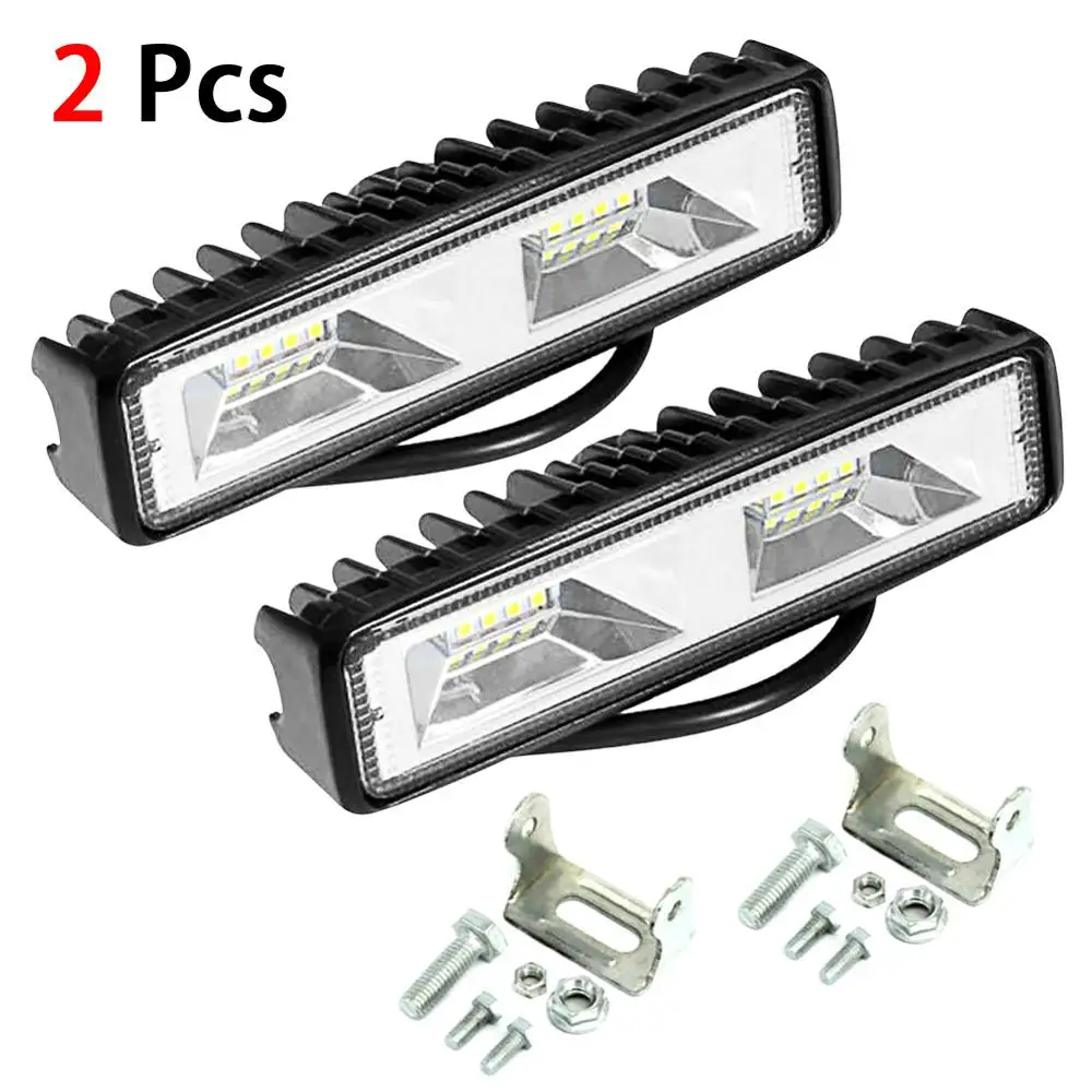 2X 18Вт 12В 16LED рабочий Светильник лампы пятно луча бар автомобилей SUV внедорожный