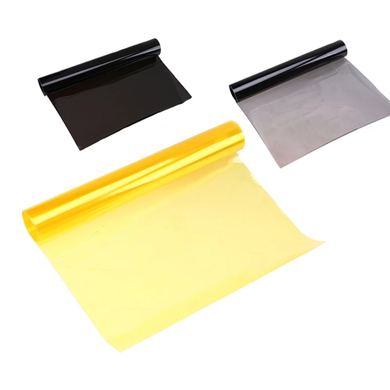 POSSABY желтый ПВХ автомобильный противотуманный светильник Тонирующая пленка