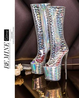 heels sexy pole dance fluorescent women boots sizes 34 50