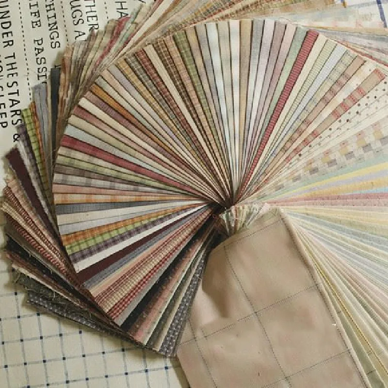 50 шт./лот японская окрашенная пряжа ткань ручной работы сделай сам Лоскутная