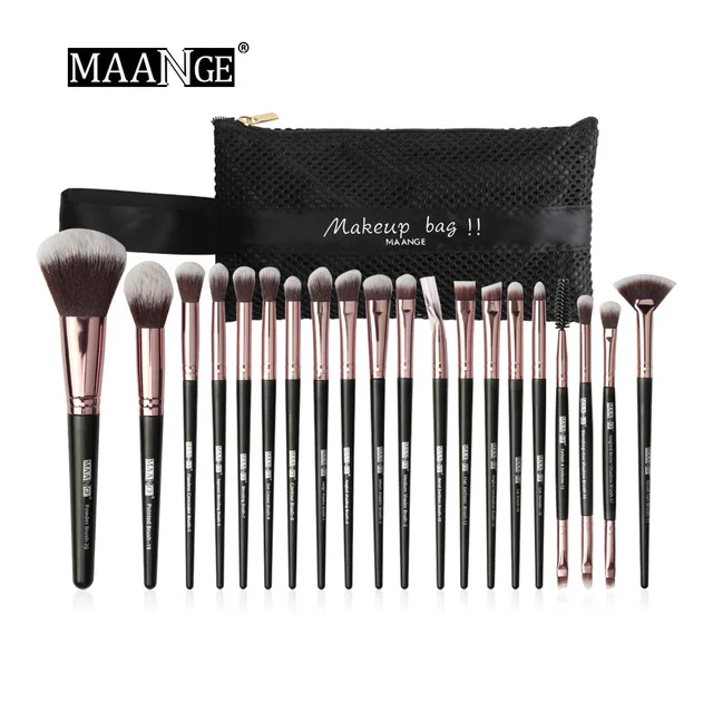 MAANGE 20 шт. классические кисти для макияжа набор румян подводка глаз ресниц бровей