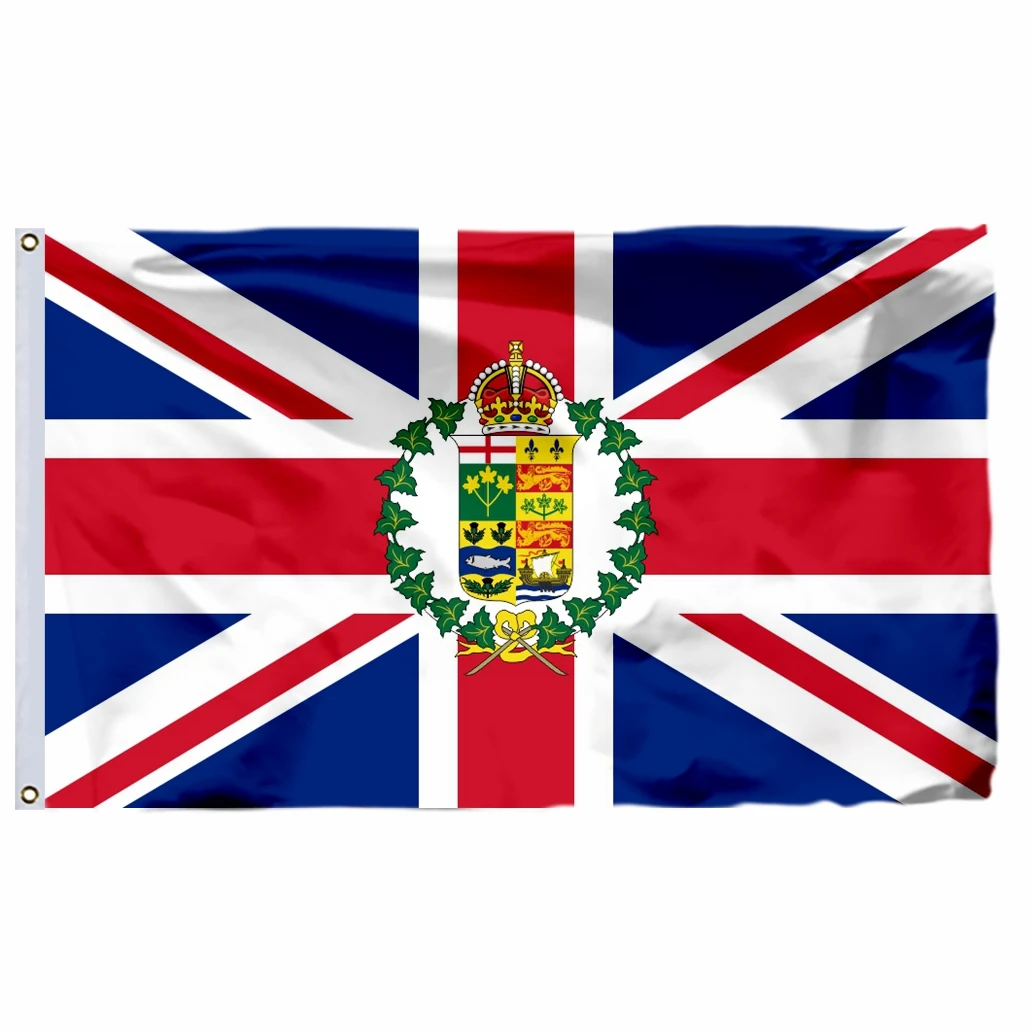 Канадский общий губернатор 2002 флаг 3x5 футов 90x см 100D полиэстер Квебек и британский