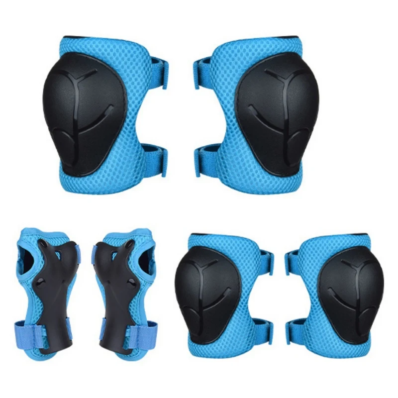 

6pcs/set Children Skating Bike Protective Ice Roller Wrist Bicycle Skateboard Knee Gear Sets Elbow Pads Protector