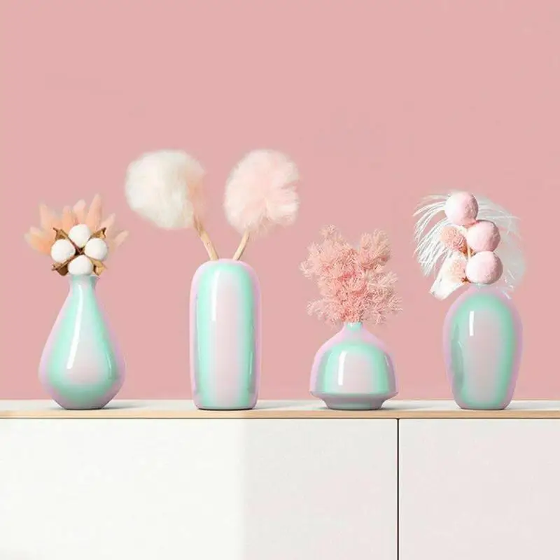 

Nordic Style Ceramic Pottery Flower Pot Office Mini Vase Wedding Ornaments Tabletop Vase Home Decor Ceramic Vase With Flowers