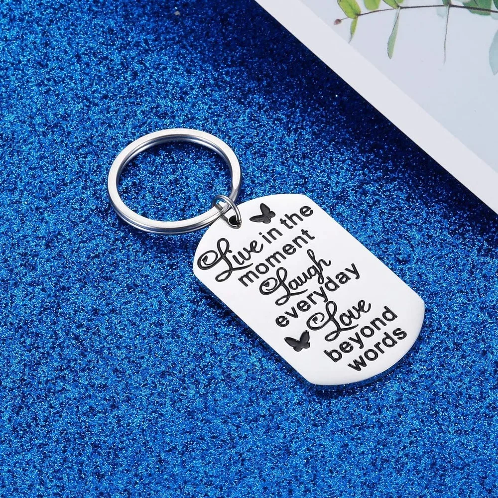 Подарок отцу матери ко Дню Святого Валентина Брелок положительное сообщение для