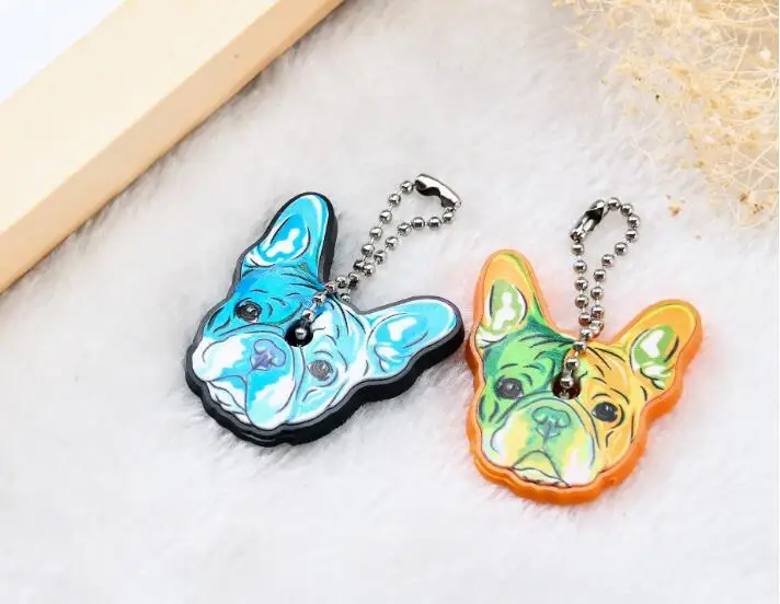 Силиконовый брелок для ключей в виде бульдога и собаки женский сумки девочек