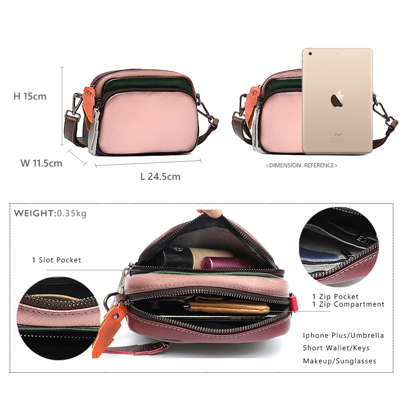 SC женские ретро сумки-почтальонки из натуральной кожи Роскошные случайные цвета