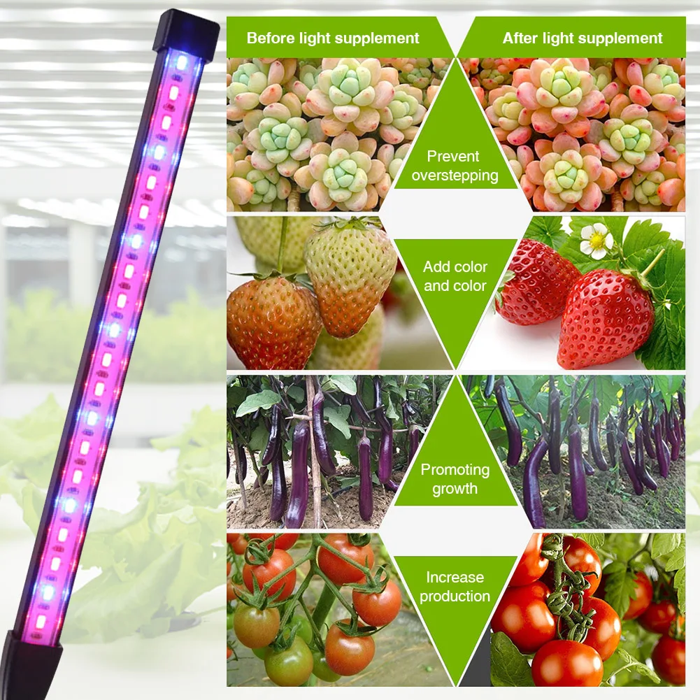 

Светодиодная лампа для выращивания растений, алюминиесветодиодный лампа для комнатных растений, с таймером, питание от USB, 3 цвета, для тепли...