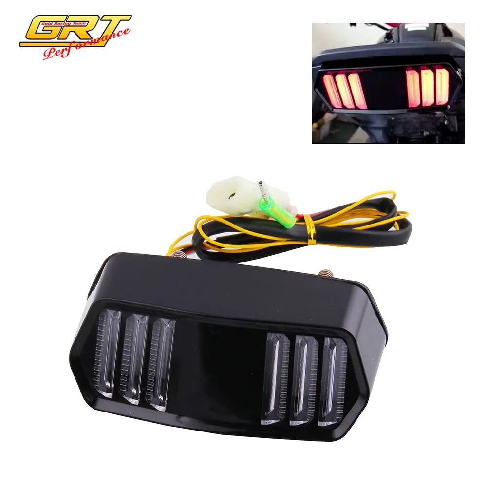 Светодиодный задний фонарь для мотоцикла ABS пластик стоп сигнал сигнальные огни