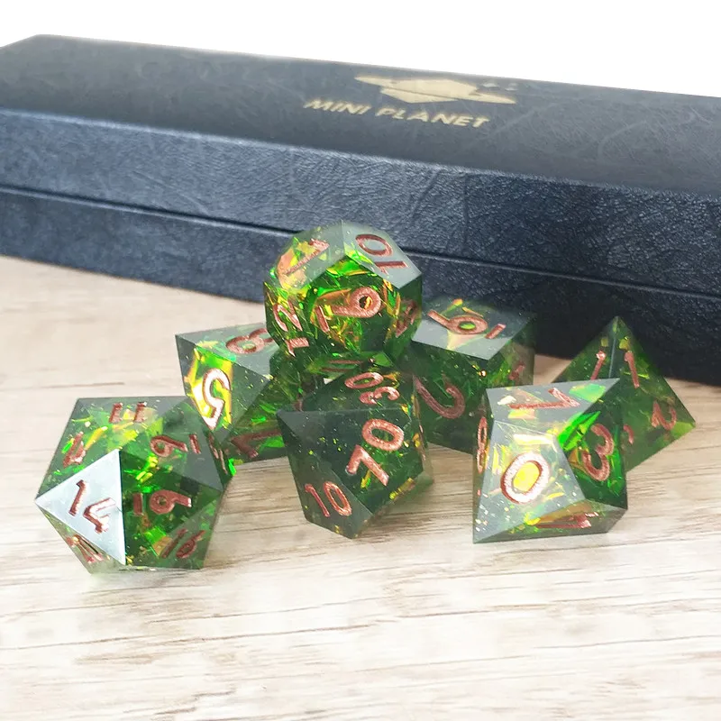 

Мини-планеты D & D, наборы костей, многогранные игры, набор костей, уникальный дизайн ручной работы, полимерные кости, зеркальная серия, кости ...
