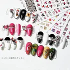 Наклейка для ногтей в стиле мультфильма Микки и Минни