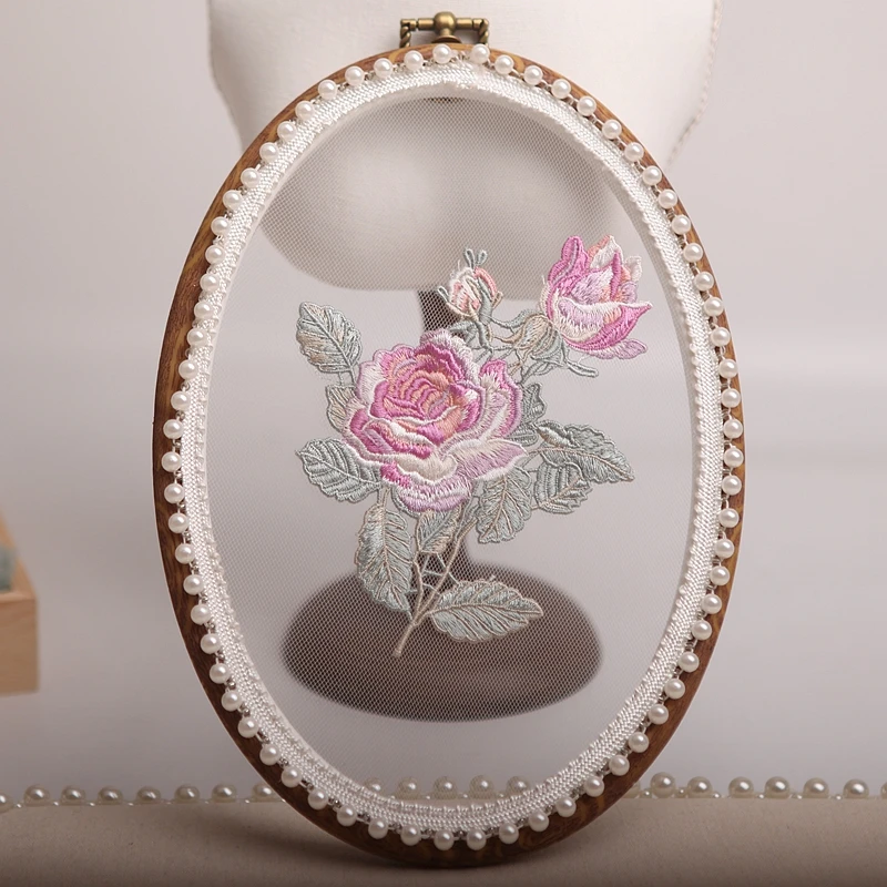 Аппликация для вышивки розы 1 пара украшение одежды свадебное железная наклейка