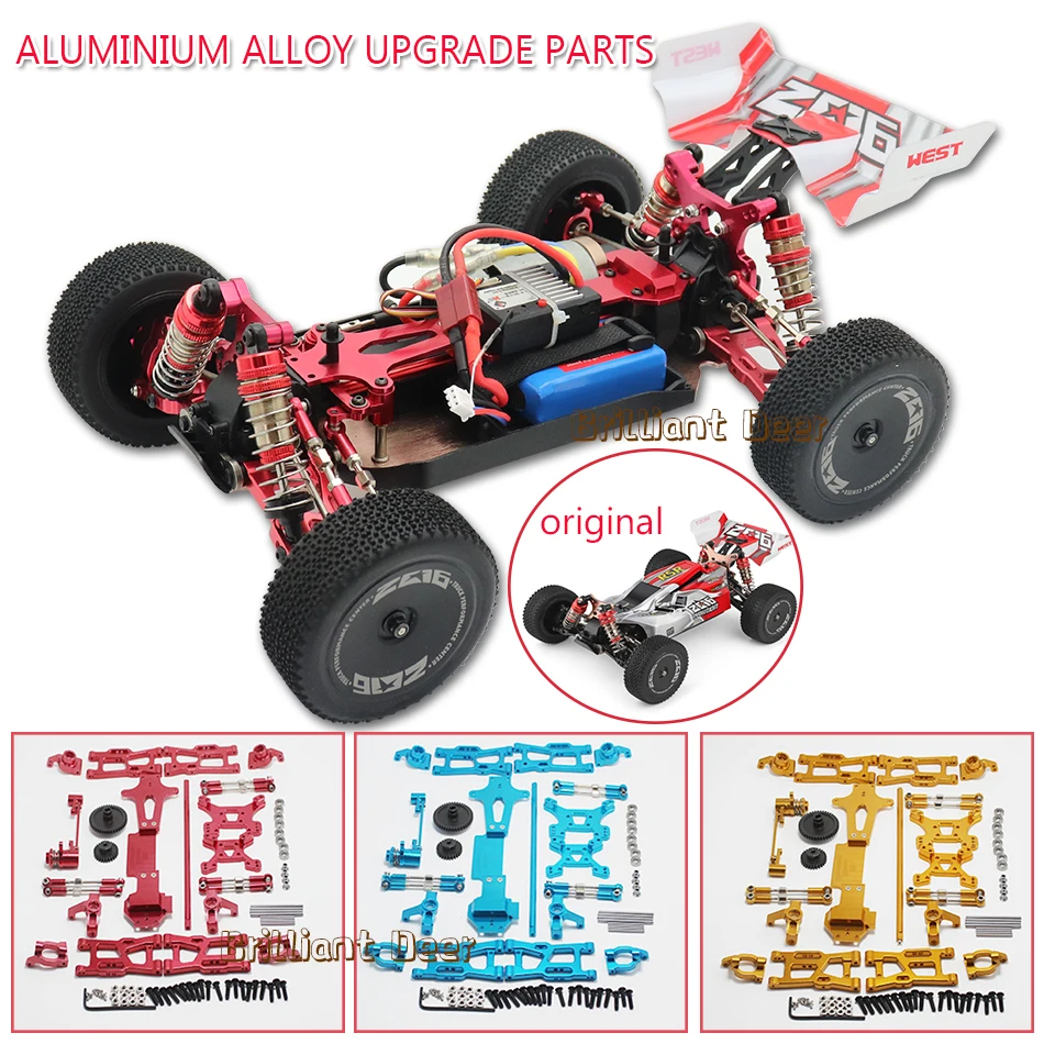 

Wltoys 144001 Upgrade Parts 1/14 Scale Buggy Aluminium Alloy Metal Spare Accessories WL RC Car Arms Differential Turning Seat