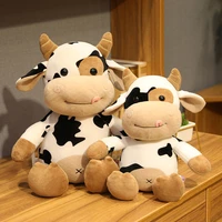 30 65cm cute cattle plush toys kawaii simulation milk cow plush doll stuffed soft pillow for children kids birthday gifts