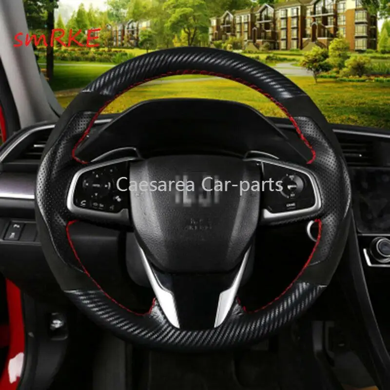 

Чехол на руль из углеродного волокна для Honda Civic 10, 19 CRV