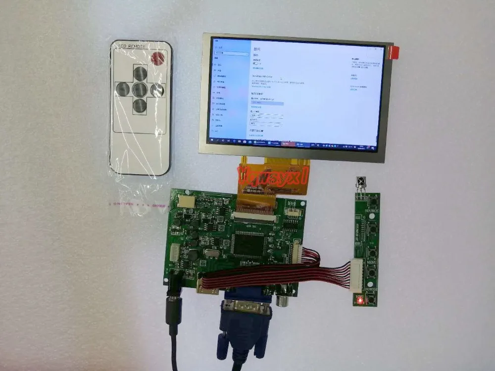 Совместимость-плата контроллера ЖК-дисплея HDMI + VGA 2AV работает для 5-дюймового