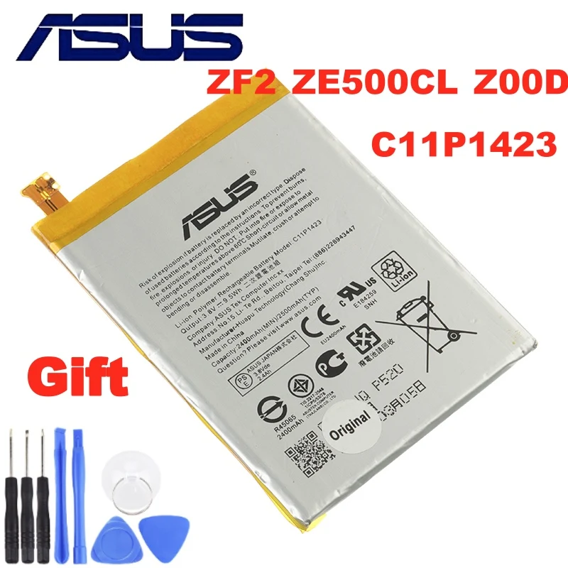 100% новый C11P1423 настоящий 2400 мАч Оригинальный аккумулятор для Asus Zenfone 2 Zenfone2 ZE500CL Z00D