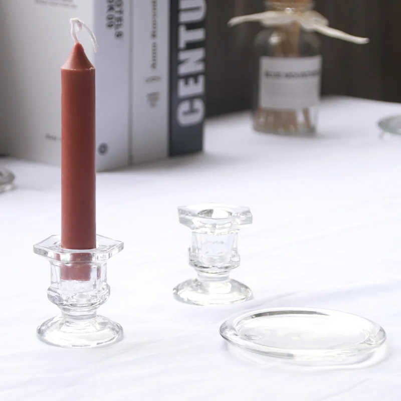 1 шт. стеклянный подсвечник прозрачные подсвечники для свадеб вечерние Reki