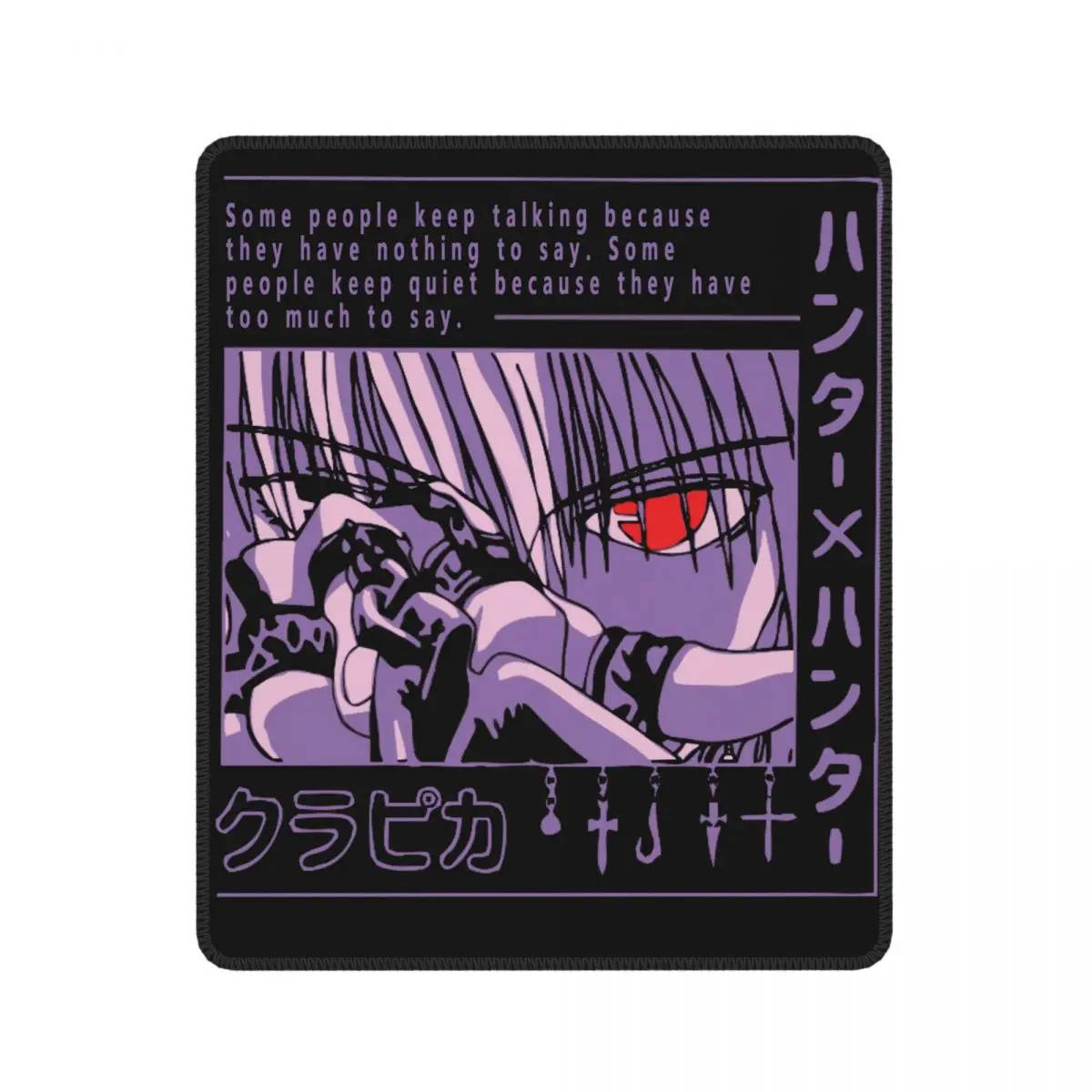 Unique Hunter X Mouse Pad Anime Manga Kurapika HxH Devil Eye with Locking Edge Mat Pads Rubber PC Table Decoration Cover | Компьютеры и