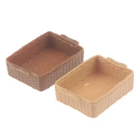 mini 112 brand new and high quality cute dollhouse miniature resin food storage basket model accessories toys