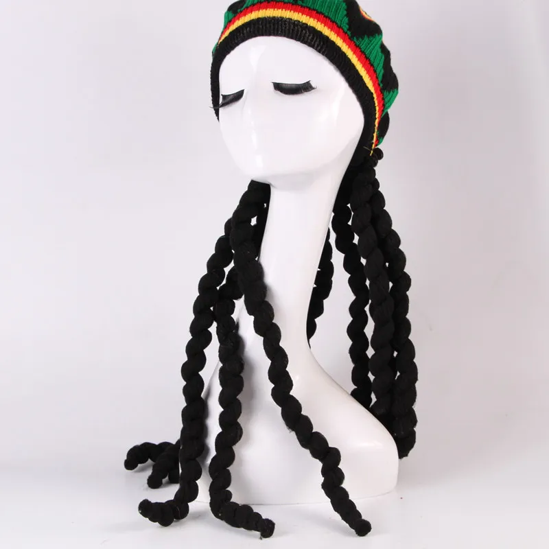 Модный японский головной убор Rasta парик дредов берет Карибского моря шерстяной