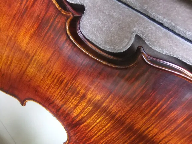 Бесплатная доставка чехол для скрипки ручной работы с масляным лаком 100% + пенопласт из углеродного волокна