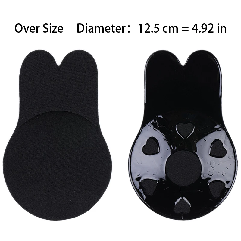 Black-12.5cm Сексуальный бюстгальтер-Бралетт, укороченный топ, невидимый бюстгальтер пуш-ап для женщин, клейкий бюстгальтер «кролик», Пуш Ап для груди, лента, женское белье - Цвет: Black-12.5cm