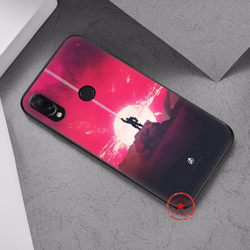 Танос с принтами &quotMarvel" "Мстители" мягкий чехол для Xiaomi Redmi Note 8 iPhone 7 6 Plus 5 iPad