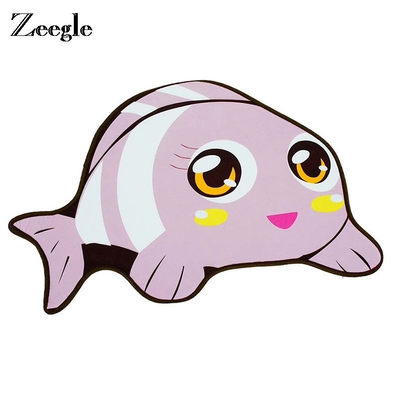 Zeegle полукруглый ковер, мягкий плюшевый ковер, ковер для дивана, пола, нескользящий коврик для ног, для гостиной, декоративный ковер, радужная раковина, пьедестал, ковер