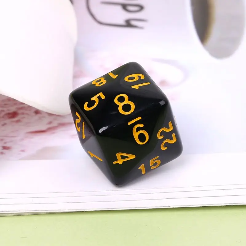 

270C 6 Pcs/Set Game Dice 6 Sided D6 24 Points Table Games Desktop Polyhedral For Dungeon D&D Dragon Games Party Funny Play Dices