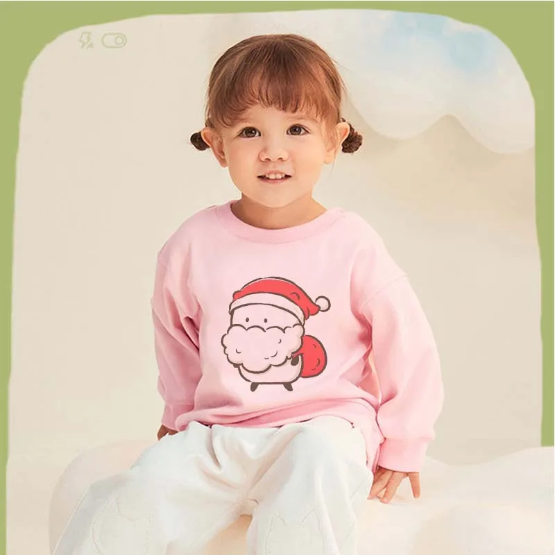 

Christmas Pattern Baby Girl White Shirt Boys Clothes Winter Baby Tshirt Boys New Toddler Girl Clothes Sweatshirt Santa Claus