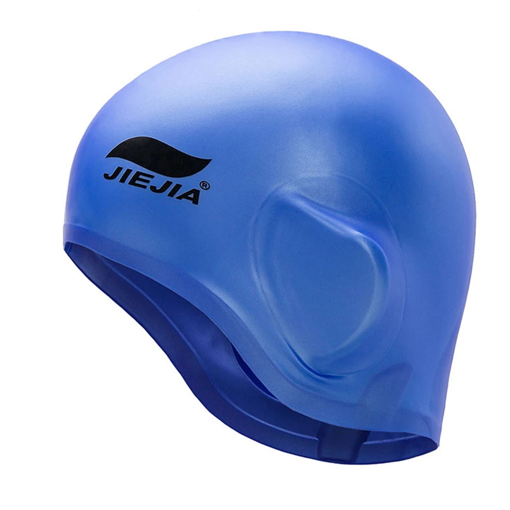 Swim Cap Silicone 3D Ergonomic Ear Protection Swimming Sport Pool Hat for Men & Women Adults with Nose Clip Plugs | Спорт и