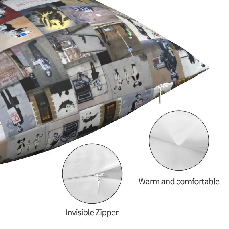 Бэнкси-стрит дневной чехол двухсторонняя печать Лондон поп-арт декоративная