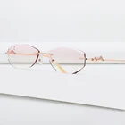 Оправа для очков ZIROSAT, из сплава, без оправы, с алмазной оправой, 52052